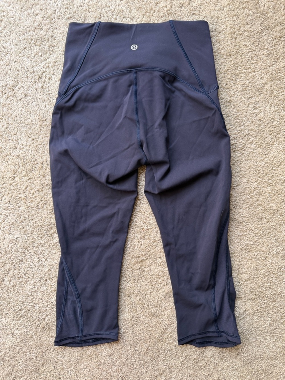 Lululemon Women’s Train Times Crop size 4 Navy Blue